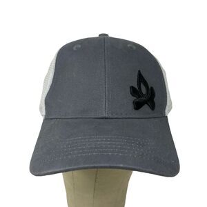 Camp Chef Mesh Snapback Cap Adjustable Hat Gray White Embroidered Logo OSFA